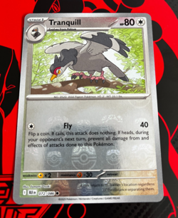 Tranquill 072/086 Master Ball White Flare Pokemon TCG English 10.5 Black Bolt - Image 1