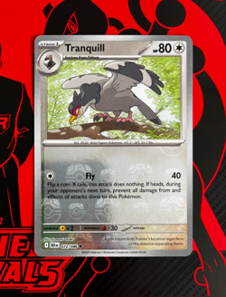 Tranquill 072/086 Master Ball White Flare Pokemon TCG English 10.5 Black Bolt - Image 4