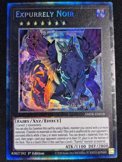 Expurrely Noir - AMDE-EN018 - Collector's Rare - 1st Edition NM YuGiOh! - Image 1