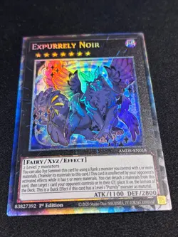 Expurrely Noir - AMDE-EN018 - Collector's Rare - 1st Edition NM YuGiOh! - Image 4