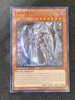 3x YuGiOh! - Labrynth Archfiend TAMA-EN015 Rare 1st Edition Near Mint - Image 2