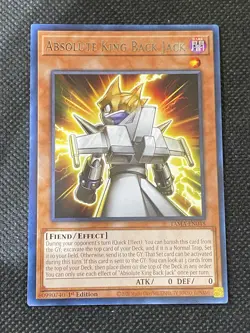 3x YuGiOh! - Absolute King Back Jack TAMA-EN048 Rare 1st Edition Near Mint - Image 2