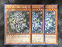 3x YuGiOh! - Labrynth Chandraglier TAMA-EN018 Rare 1st Edition Near Mint - Image 1