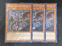3x YuGiOh! - Malice, Lady of Lament TAMA-EN051 Rare 1st Edition Near Mint - Image 1