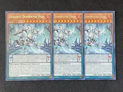 3x YuGiOh! - Vaylantz Dominator Duke TAMA-EN008 Rare 1st Edition Near Mint - Image 1