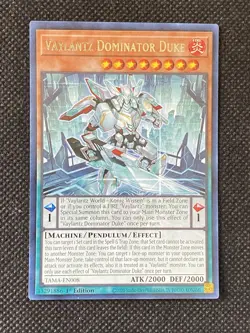 3x YuGiOh! - Vaylantz Dominator Duke TAMA-EN008 Rare 1st Edition Near Mint - Image 2
