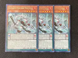 3x YuGiOh! - Vaylantz Voltage Viscount TAMA-EN006 Rare 1st Edition Near Mint - Image 1
