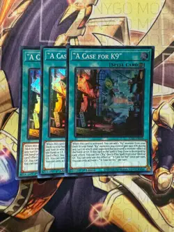 3x "A Case For K9" JUSH-EN040 Super Rare 1st Ed Near Mint YUGIOH - Image 1