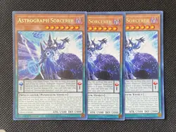 3x YuGiOh! - Astrograph Sorcerer TAMA-EN040 Rare 1st Edition Near Mint - Image 1