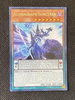 3x YuGiOh! - Astrograph Sorcerer TAMA-EN040 Rare 1st Edition Near Mint - Image 2