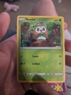 Pokemon Card Rowlet 1/12 McDonalds Promo 2016 Holo hp - Image 1