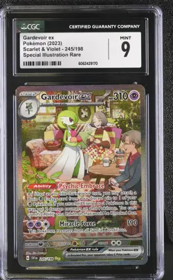 CGC 9 MINT Gardevoir ex 2023 Scarlet & Violet 245/198 SIR Pokemon Card psa - Image 1
