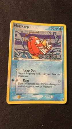 Pokemon Magikarp EX Deoxys 64/107 Reverse Holo Stamped Card! LP Condition! - Image 2