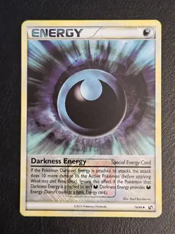 Darkness Energy 79/90 Reverse Holo HGSS Undaunted Pokemon Card NM - Image 2