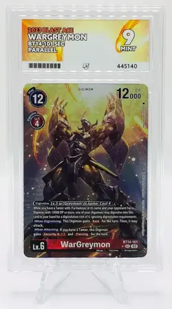 WarGreymon - BT14-101 SEC Parallel - ACE Grade 9 MINT - Digimon Card Game - Image 1