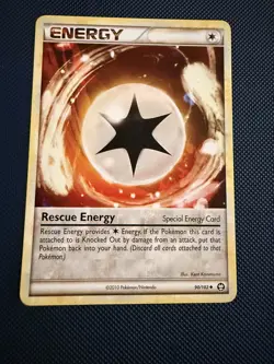 Rescue Energy 90/102 HeartGold SoulSilver Triumphant Pokemon Card TCG - NM - Image 1