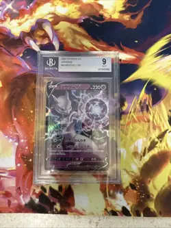Mewtwo V Pokemon Card 220 HP Beckett Graded 9 Holo Rare Pokemon Go #30 - Image 1