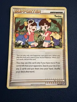 1x Twins Supporter 89/101 - HS Triumphant - Pokemon TCG Trading Card Game - Image 1