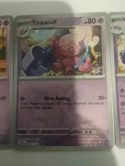 3x Paradox Rift Pokemon TCG Card - Tinkatink 083/Tinkatuff 084/Tinkaton 085 M/NM - Image 3