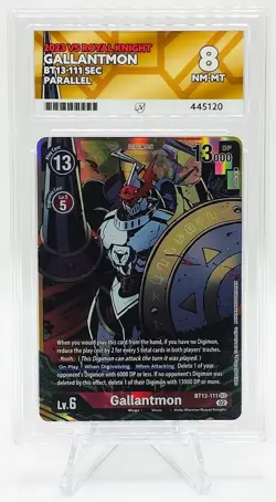 Gallantmon - BT13-111 SEC Parallel - ACE Grade 8 NM-MT - Digimon Card Game - Image 1