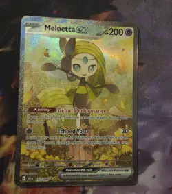 Meloetta EX 167/086 Special Illustration Rare SIR Black Bolt Pokemon Card - Image 1