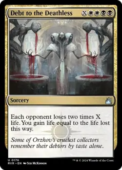 Debt to the Deathless - Light Play MTG Ravnica Remastered - Image 1