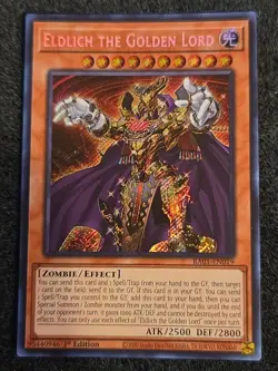 Yugioh Eldlich the Golden Lord RA01-EN019 Secret Rare 1st Ed NM - Image 1