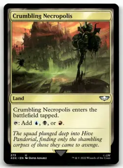 Crumbling Necropolis 273 MTG Universes Beyond: Warhammer 40,000 U NM - Image 1