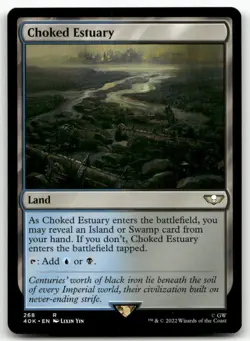 Choked Estuary 268 MTG Universes Beyond: Warhammer 40,000 R NM - Image 1