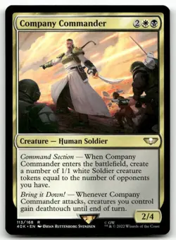 Company Commander 113 MTG Universes Beyond: Warhammer 40,000 R NM - Image 1