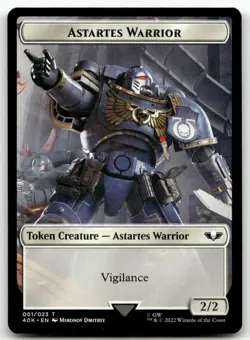 Astartes Warrior (001) // Cherubael Double-Sided Token 1 // 13 MTG Universes Bey - Image 1