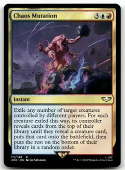 Chaos Mutation 111 MTG Universes Beyond: Warhammer 40,000 R NM - Image 1