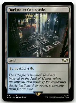 Darkwater Catacombs 274 MTG Universes Beyond: Warhammer 40,000 R NM - Image 1