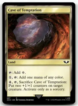 Cave of Temptation 267 MTG Universes Beyond: Warhammer 40,000 C NM - Image 1