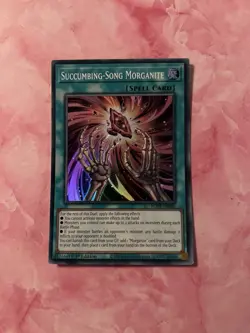 Yugioh: Succumbing Song Morganite - Super Rare - ROTA-EN065 - Near Mint - Image 1