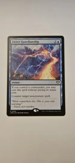 Fierce Guardianship NM Commander Masters 0094 #94 Regular MTG edh cedh - Image 1
