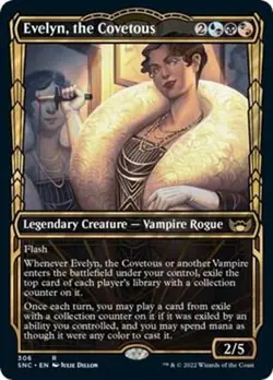 Evelyn, the Covetous (Showcase) NM #306 Streets of New Capenna MTG - Image 1