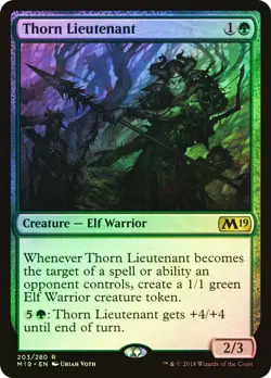 MTG Thorn Lieutenant FOIL NM Core Set 2019 M19 English Magic Gathering - Image 1