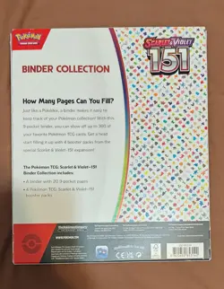 Pokemon TCG - Scarlet & Violet-151 Binder Collection Box Factory Sealed - Image 2