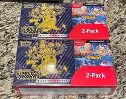 🔥Pokemon Surging Sparks Costco 2-Pack ETB + Booster Bundle TOTAL 2 ETB 2 BB🔥 - Image 1