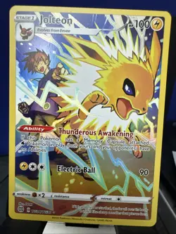 2022 Pokemon SWSH Brilliant Stars Jolteon Trainer Gallery Ultra Rare #TG04 - Image 1