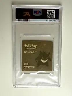 Pokemon Artbox 1999 Sticker Series 1 Gengar Rare Gold Sticker G02 PSA 9 VINTAGE - Image 2