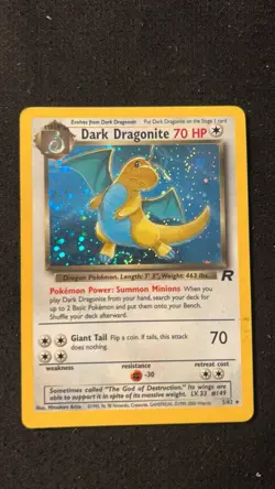 Pokemon Dark Dragonite Holo Rare Team Rockets Set 5/82! LP Condition! - Image 1