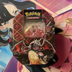 Pokemon TCG: Scarlet & Violet-Paldean Fates Tin (Shiny Charizard ex) Sealed - Image 1