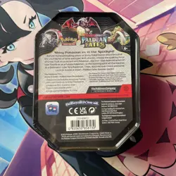 Pokemon TCG: Scarlet & Violet-Paldean Fates Tin (Shiny Charizard ex) Sealed - Image 2
