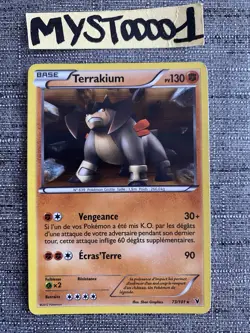 Carte Pokemon Terrakium 73/101 Holo N&B Noble Victoire Francais Occasion - Image 1