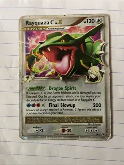 POKEMON • RAYQUAZA C LV.X RARE ULTRA HOLO LV X • BLACK STAR PROMO DP47 NM-EX - Image 1