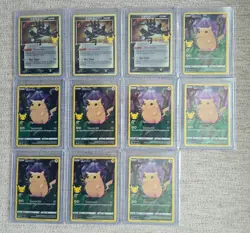 Lot of 11 - Pikachu 005/025 Greninja SWSH144 Pokemon Celebrations LP to MP - Image 1