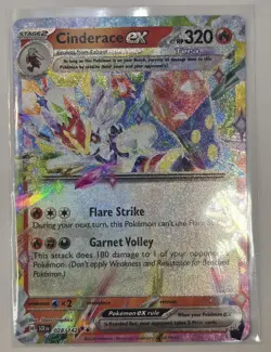 Pokemon TCG Cinderace ex 28/142 Stellar Crown 2024 NM - Image 2