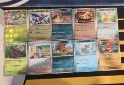 Pokemon White Flare Lot Of 10 Poke Ball Holo Variant Cards - Image 1
